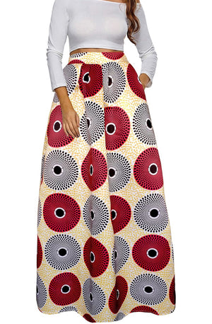 Dashiki Puff Styled Skirt