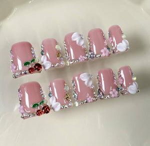 NP Queenly Press On Nails (CHERRYBLOSSOM)