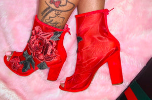 Rosette Blush Heels